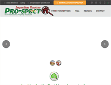 Tablet Screenshot of pro-spectde.com